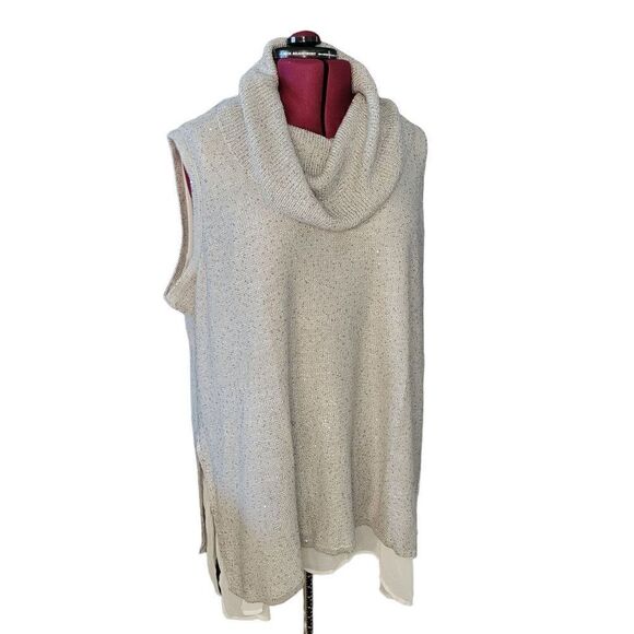 Avenue Tweed Cowlneck Sweater Vest (Size 26/28) - Picture 8 of 8